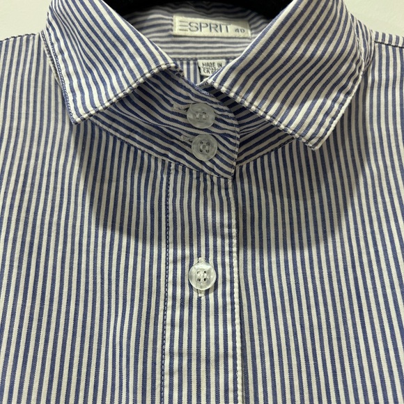Esprit Pinstriped Structured Blouse - Picture 4 of 5